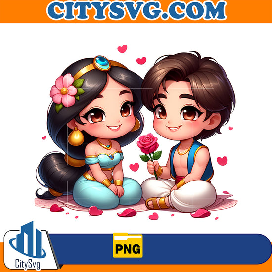 Princess Jasmine Couple Old School Chola Png – CITYSVG