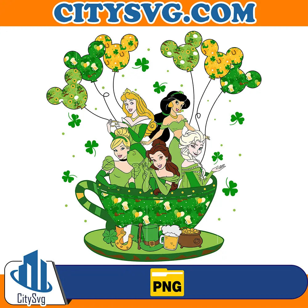 PrincessShamrockStPatricksDayPng