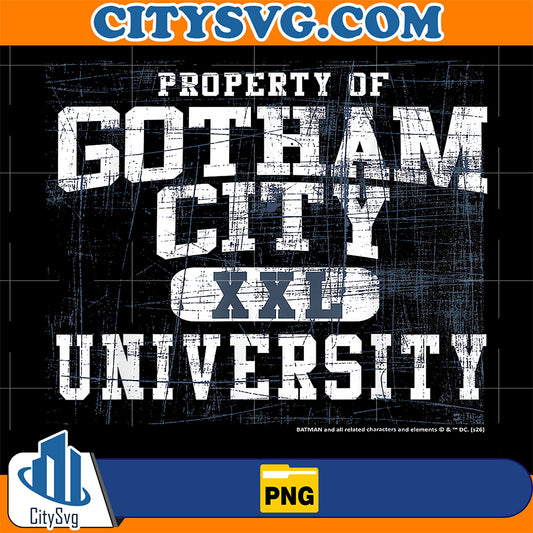 Property-of-Gotham-City-XXL-University-Png