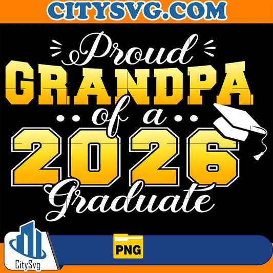 Proud-Grandpa-Of-A-2026-Graduate-Png
