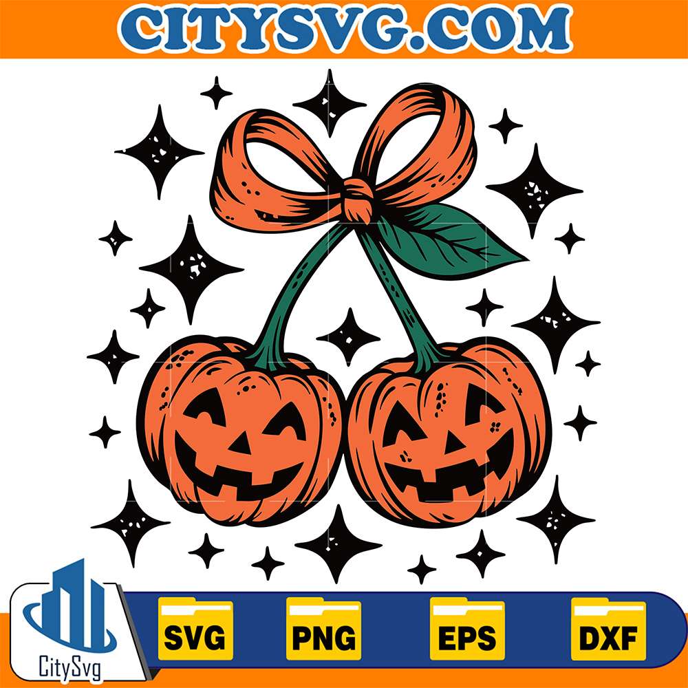 Pumpkin-Cherries-Svg