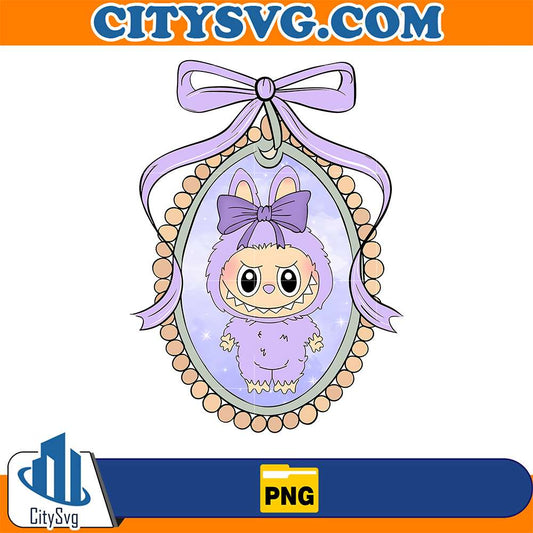 Purple-Coquette-Labubu-Png