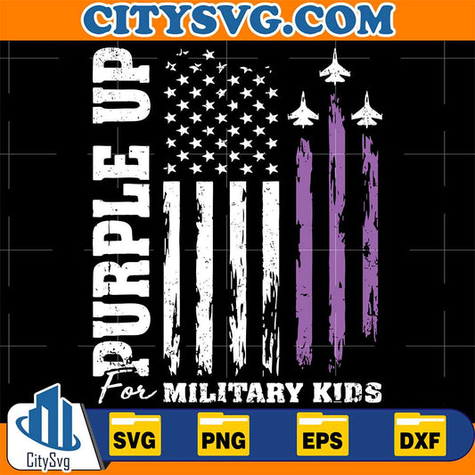 Purple-Up-For-Military-Kids-Svg
