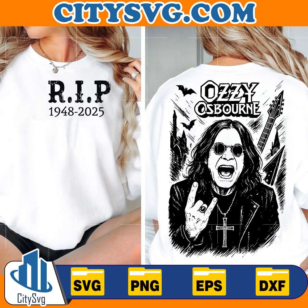 RIP Ozzy Osbourne Svg CitySvg