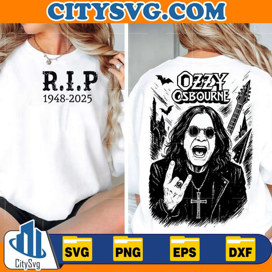 RIP Ozzy Osbourne Svg CitySvg