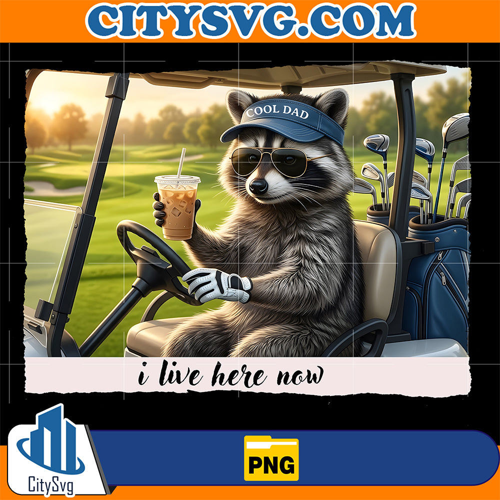 Raccoon-Golf-Dad-Png