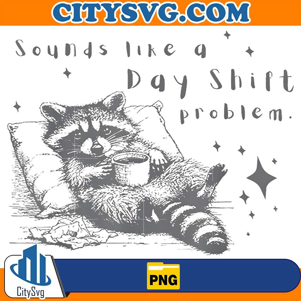 Raccoon-Sounds-Like-A-Day-Shift-Problem-Nurse-Png