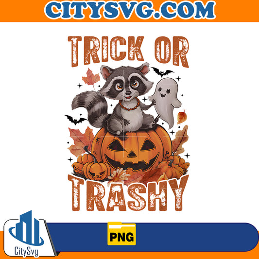 Raccoon Trick Or Trash Halloween Png