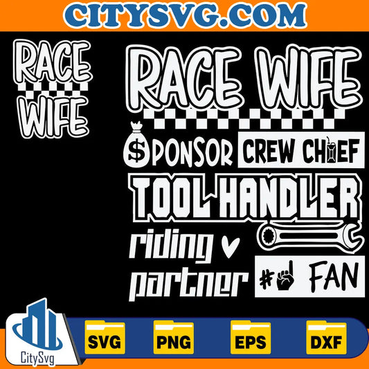 RaceWifeSponsorCrewChiefToolHandlerRidingPartner_1FanSvg