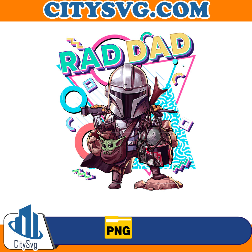 Rad Dad Mandalorian Png