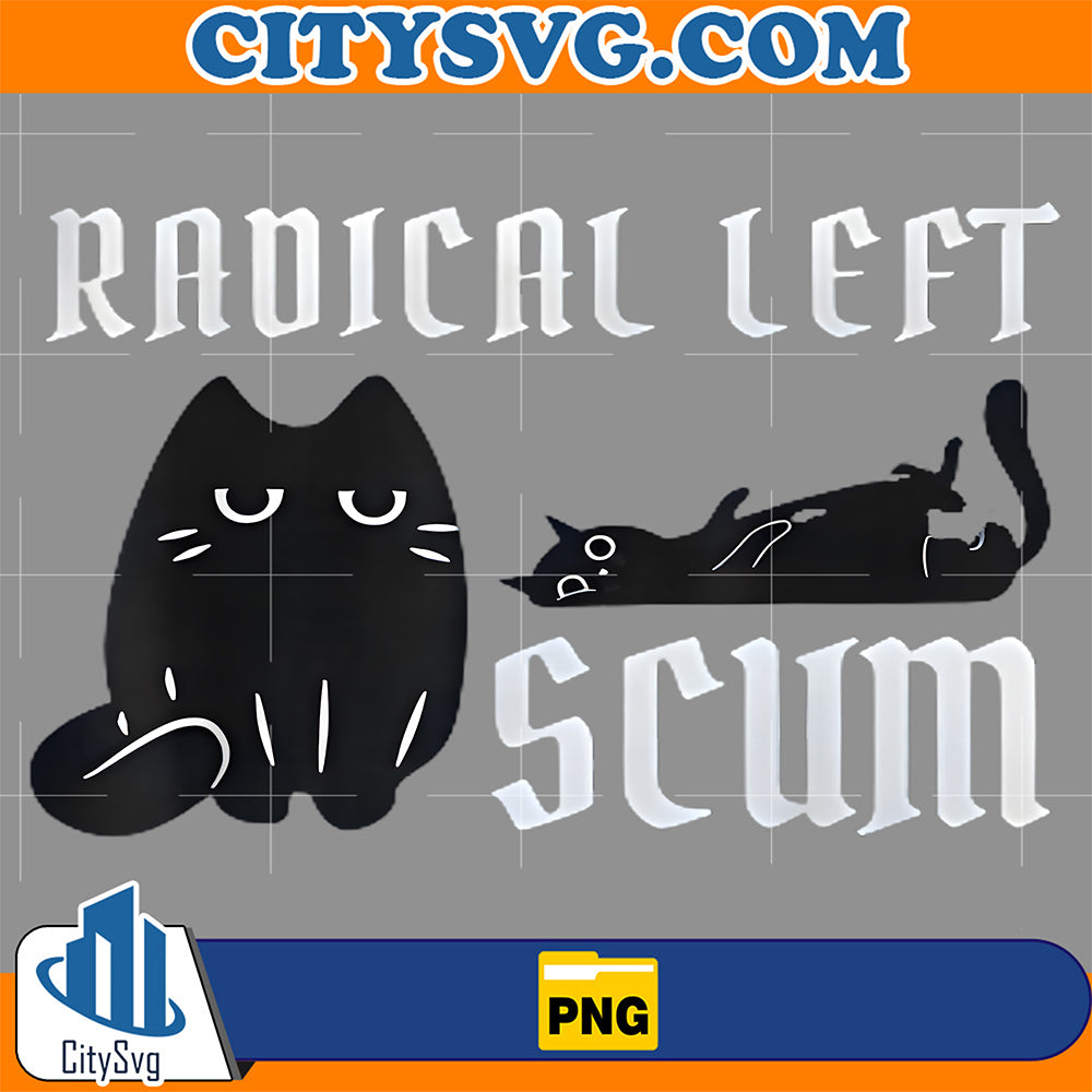 Radical-Left-Scum-Png-Funny-Black-Cat-Meme-Png