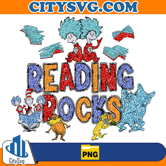 ReadingRocksGlitterPng_1