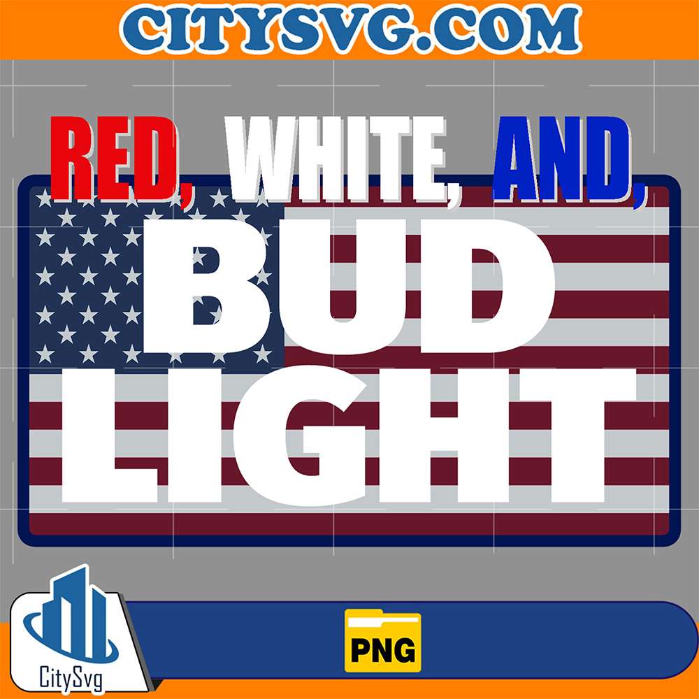 Red-White-And-Bud-Light-America-4th-Of-July-Png