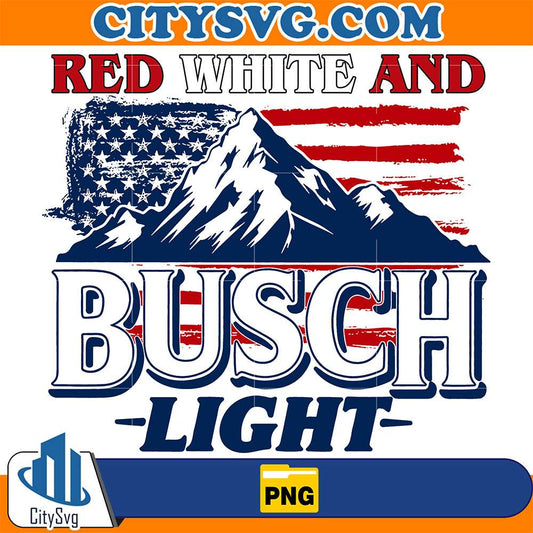 Red-White-And-Busch-Light-4th-Of-July-Png
