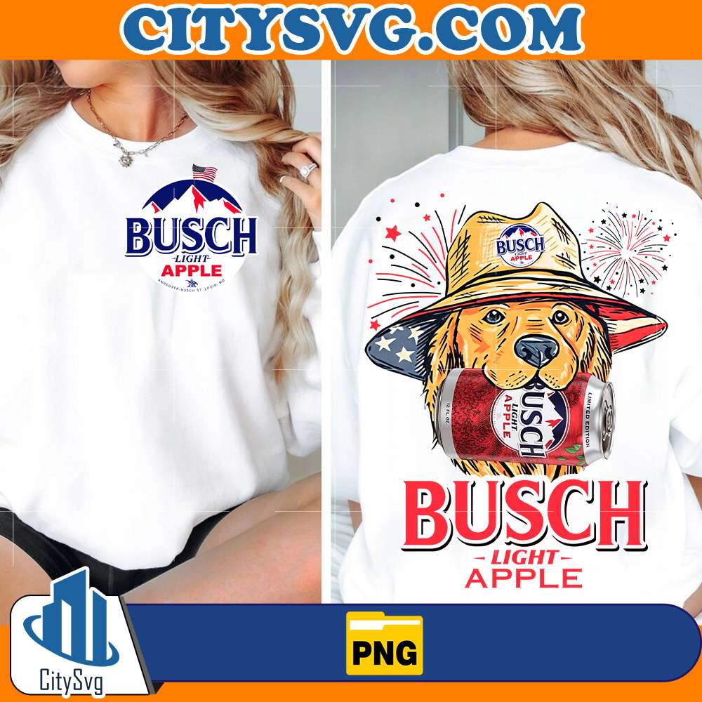 Red-White-And-Busch-Light-Apple-Dog-Png