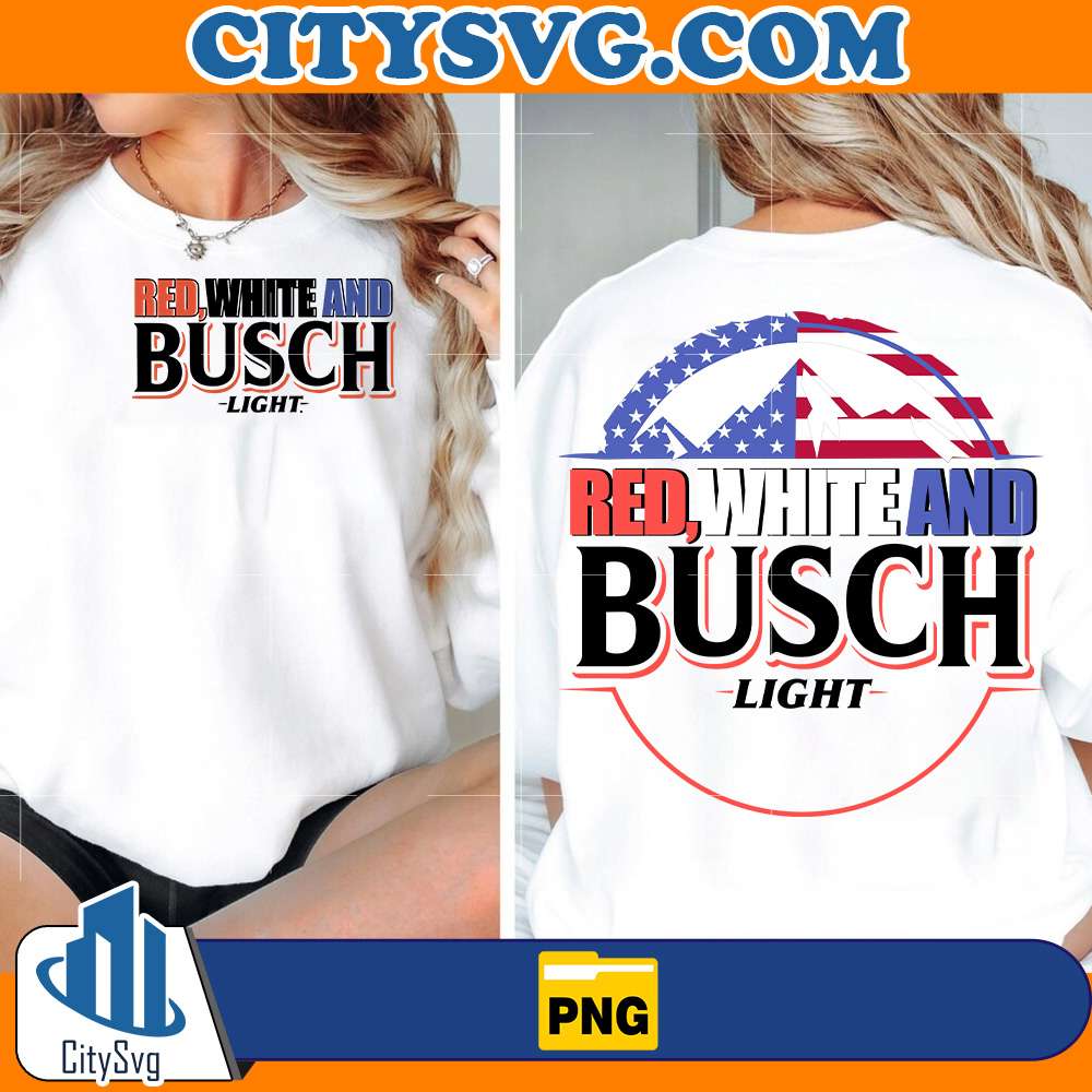 Red-White-And-Busch-Light-Png