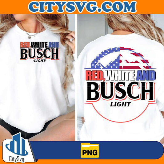Red-White-And-Busch-Light-Png