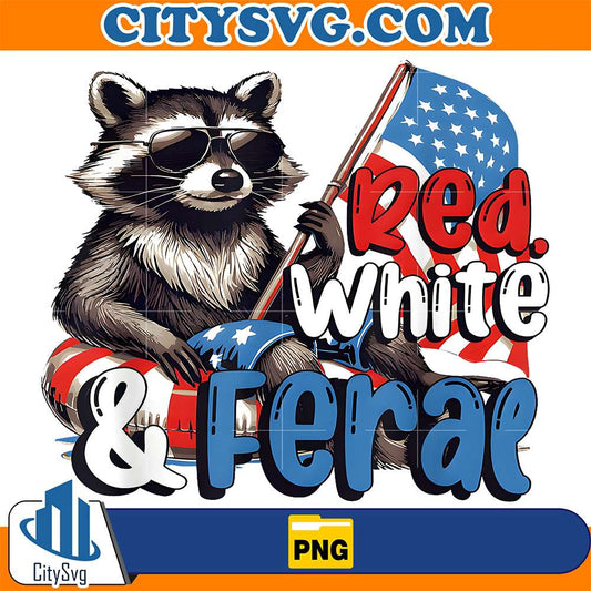 Red-White-And-Feral-4th-Of-July-Raccoon-Hot-Dog-America-Png-5