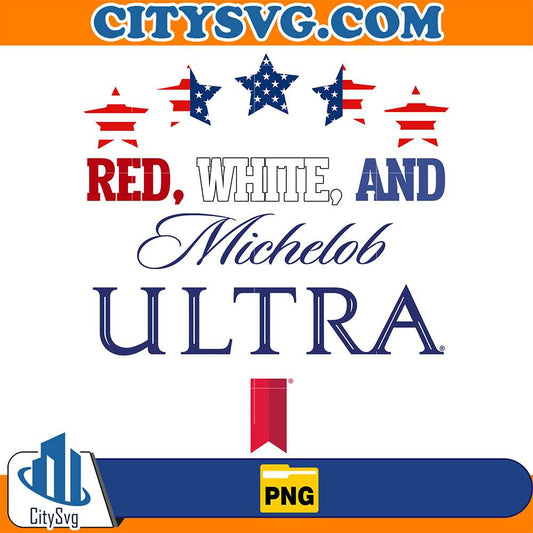 Red-White-And-Michelob-Ultra-Flag-With-Pocket-Png