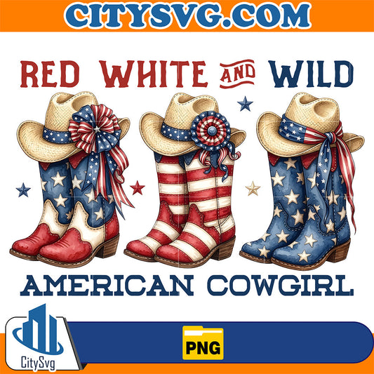 Red-White-And-Will-American-Cowgirl-Png