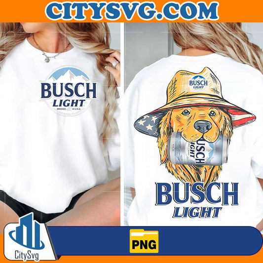 Red-White-and-Busch-Light-Dog-Png