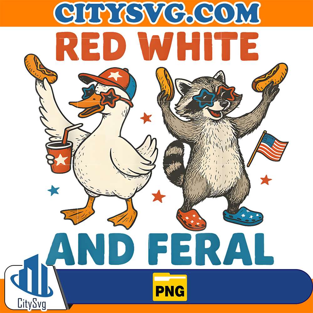 Red-White-and-Feral-Funny-Raccoon-4th-Of-July-Boys-Girls-Png