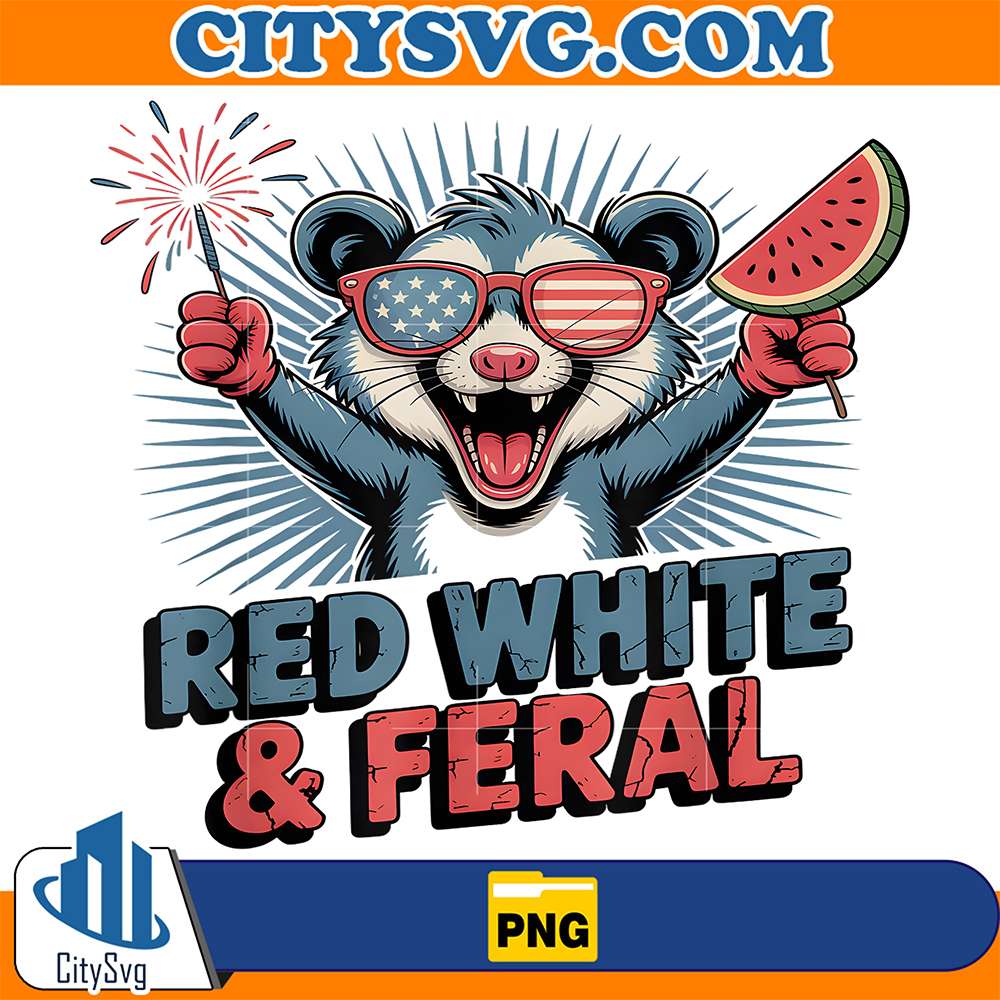 Red-White-and-Feral-Opossum-Fireworks-4th-Of-July-Png