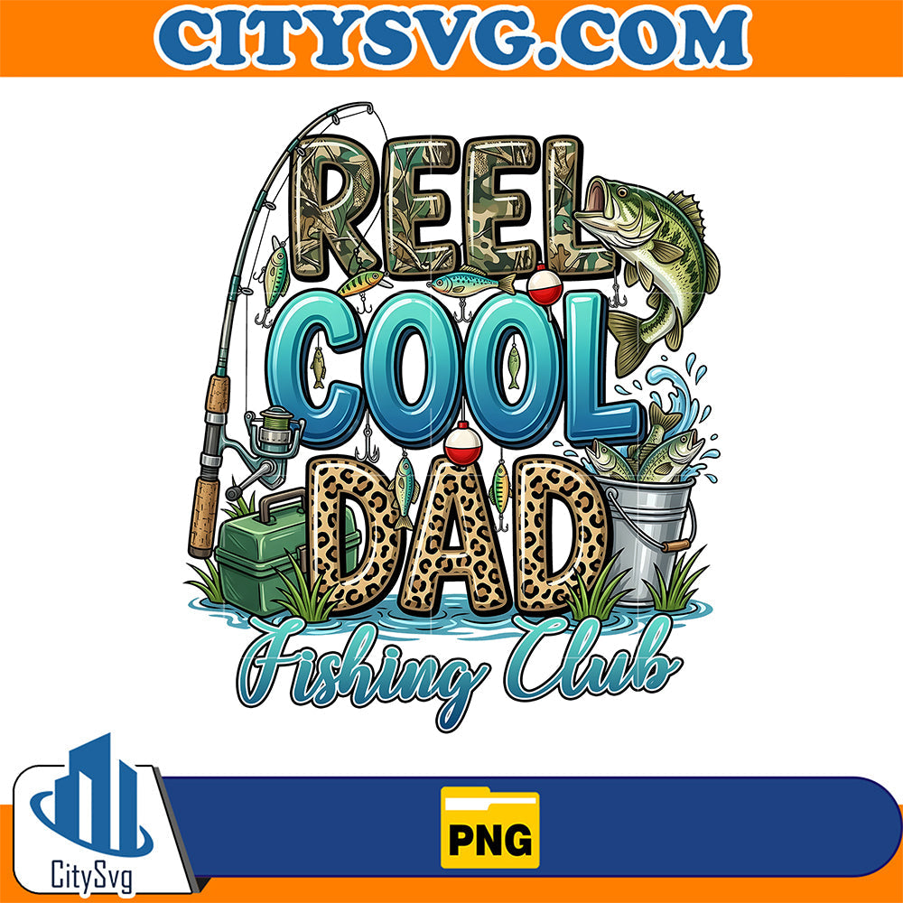 Reel-Cool-Dad-Fishing-Club-Funny-Fisherman-Png
