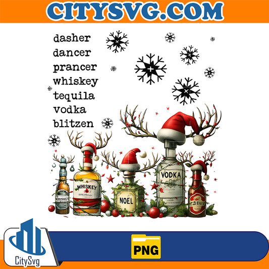Reindeer-Inspired-Liquor-Bottles-Png