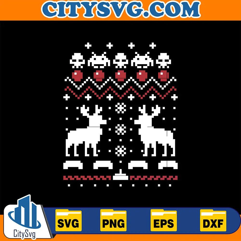 ReindeerUglyChristmasSvg