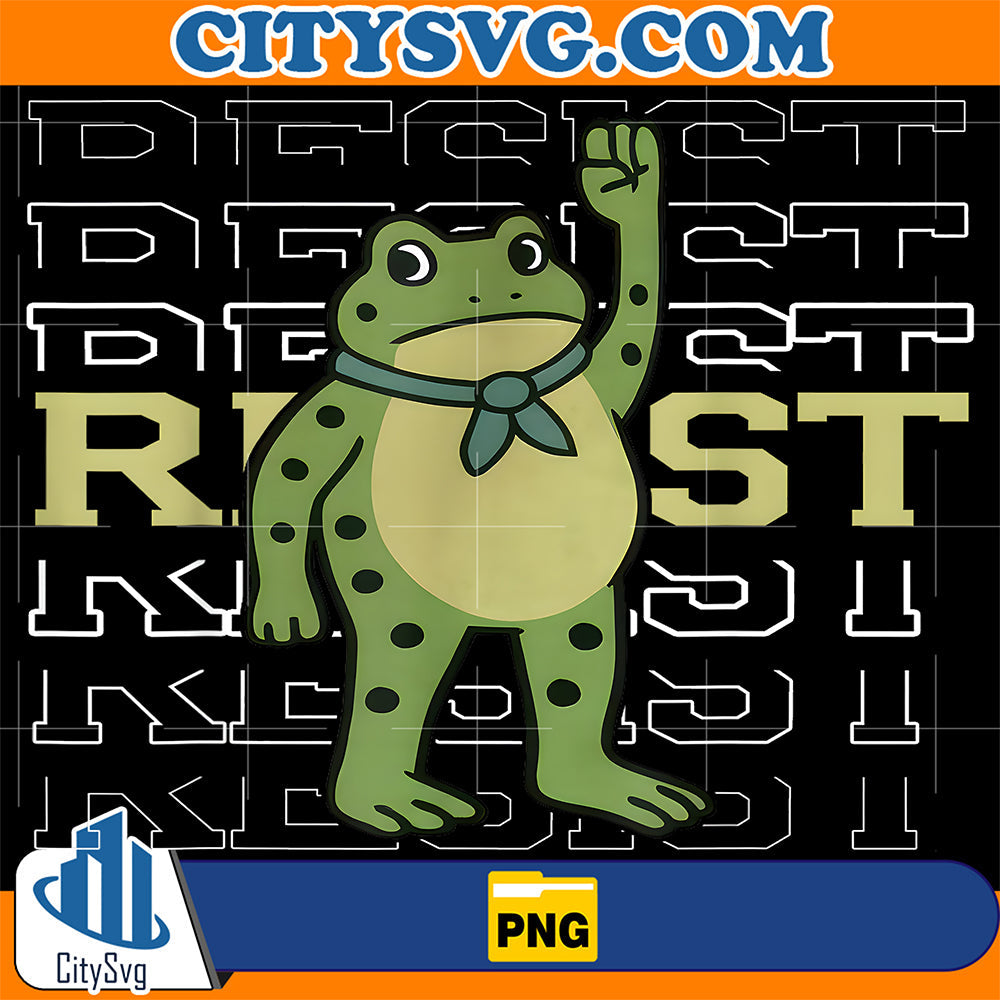 Resist-Frog-Portland-Frog-Protest-Png