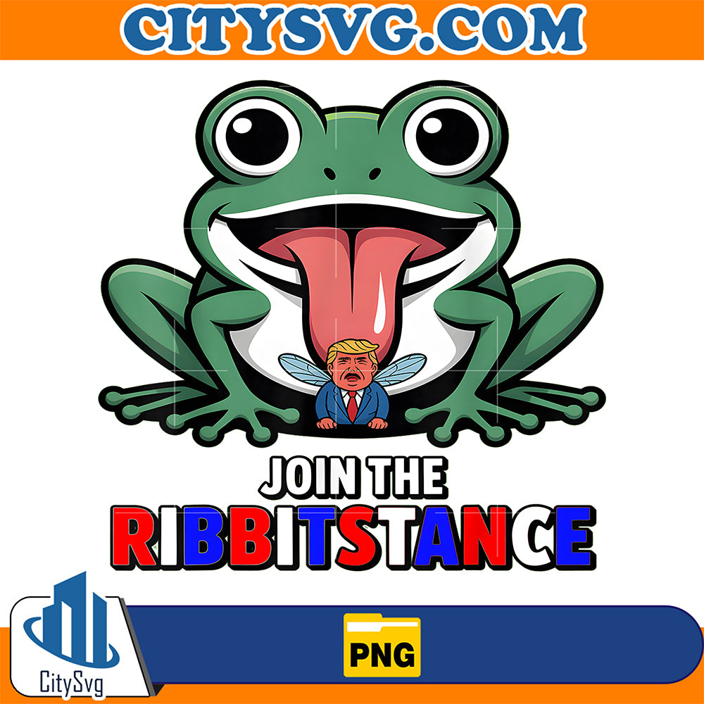 Resistance-Frog-Funny-No-Kings-Protest-Resist-Ribbitstance-Png-1