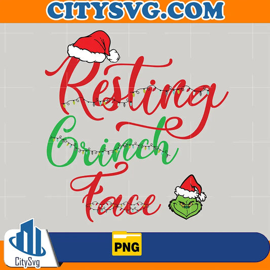 RestingGrinchFaceFunnyChristmasPng_2