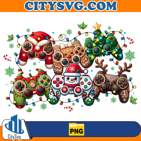 Retro-Christmas-Gaming-Controller-Png-Santa-Claus-Christmas-Png