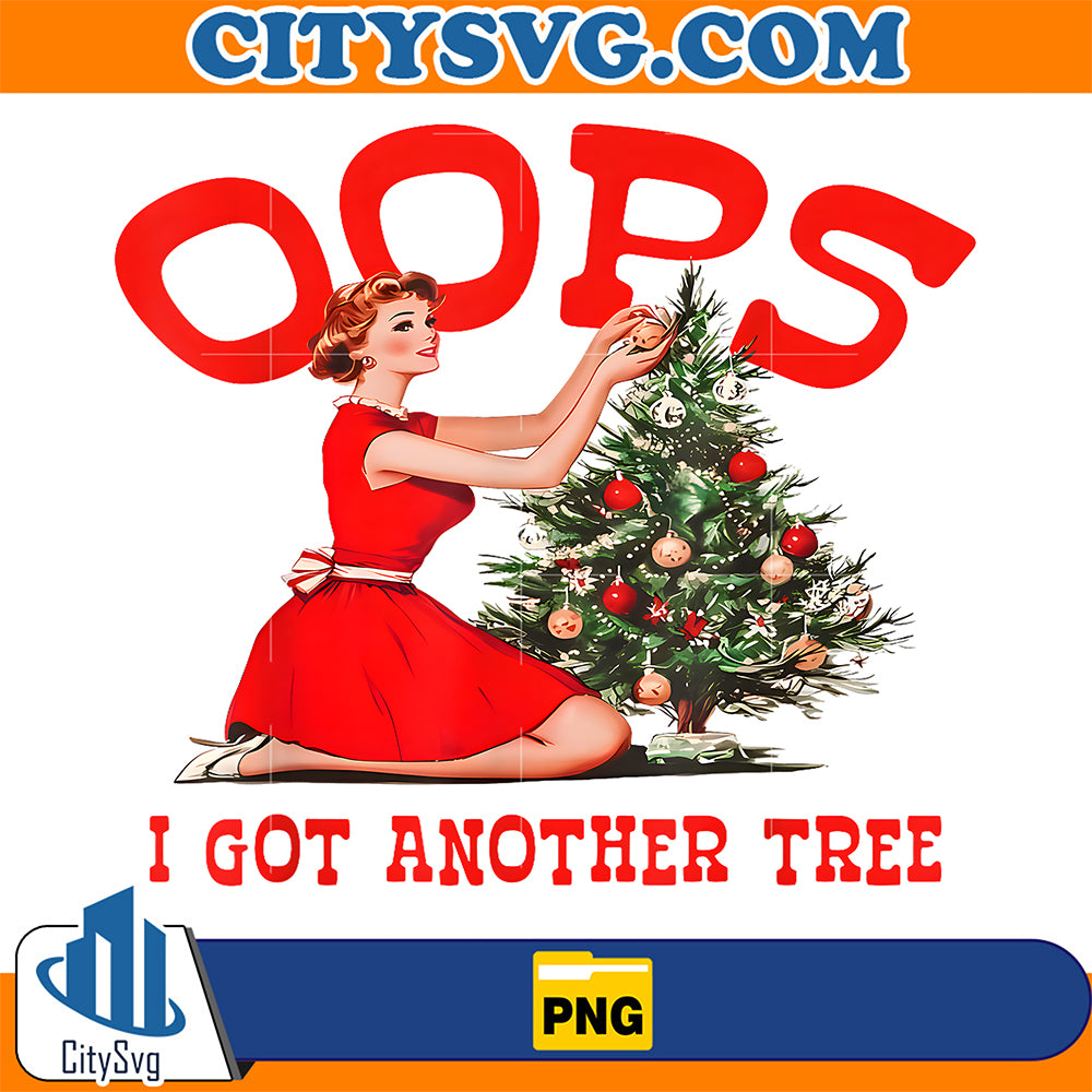 Retro-Christmas-Oops-I-Got-Another-Tree-Png