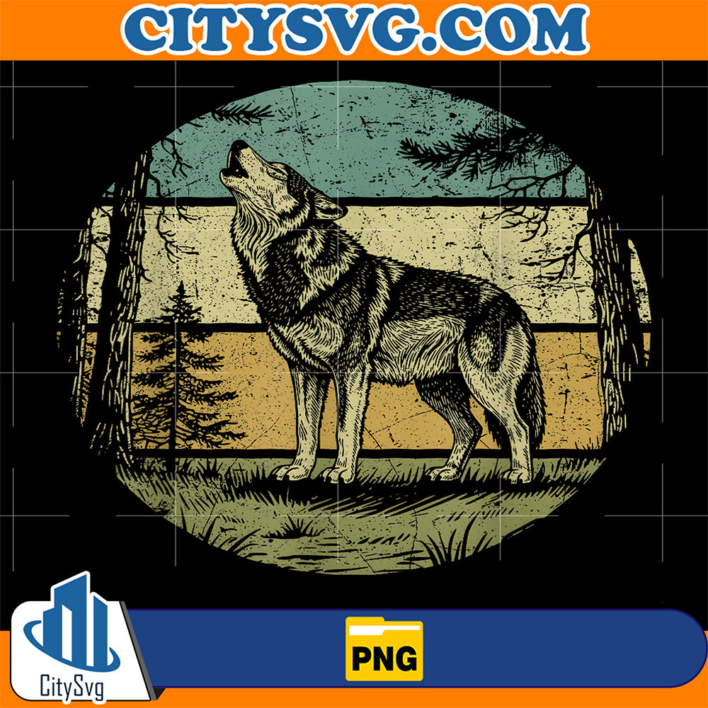 Retro-Forest-Wolf-Outdoors-Nature-Png