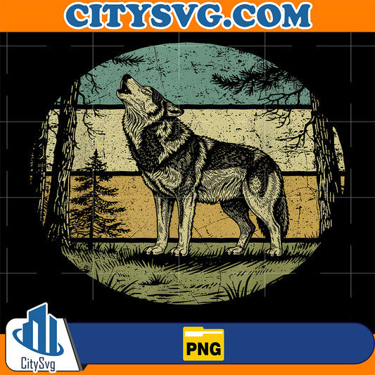 Retro-Forest-Wolf-Outdoors-Nature-Png