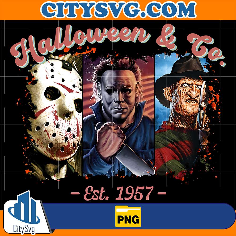 Retro Halloween And Co Est 1957 Horror Character Png CitySvg