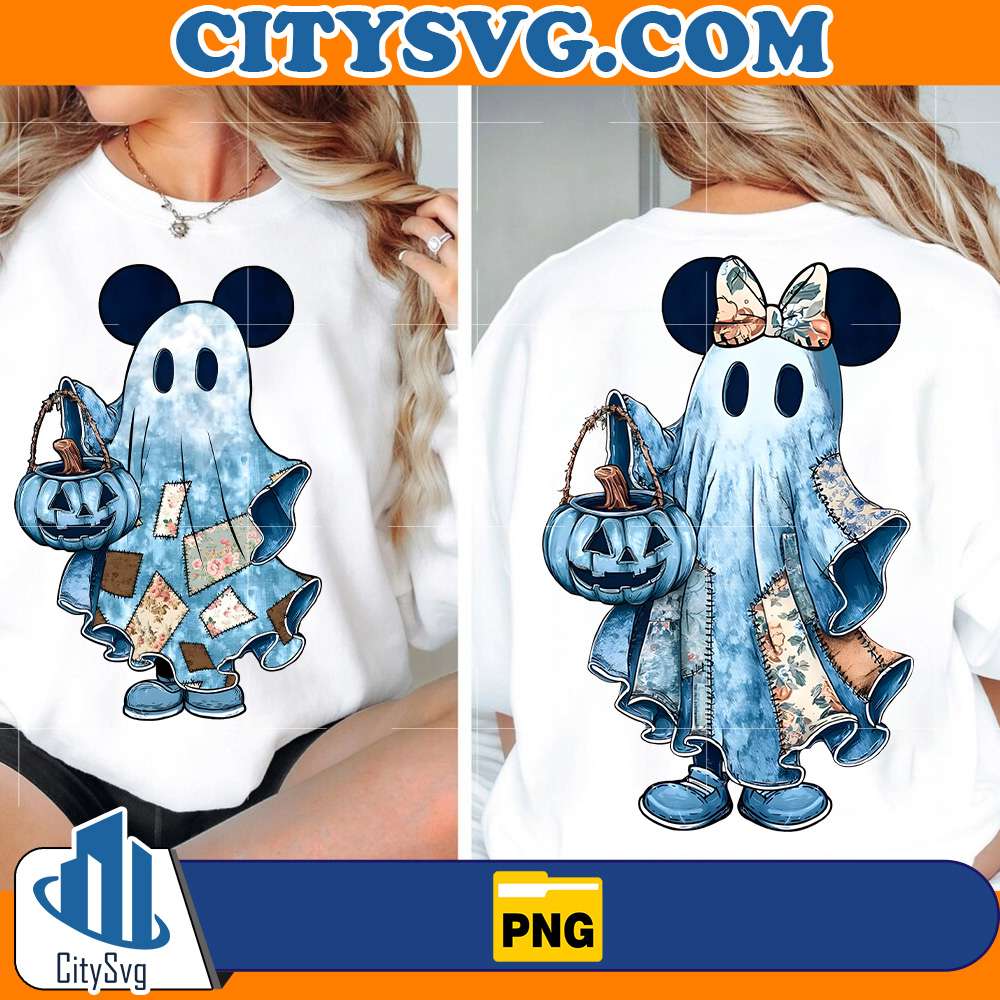 Retro-Halloween-Blue-Denim-Mouse-Ghost-Png