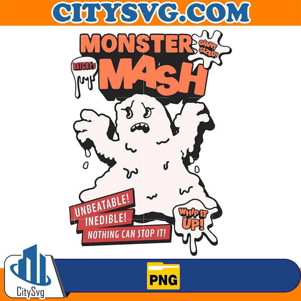 Retro-Halloween-The-Monster-Mash-Png