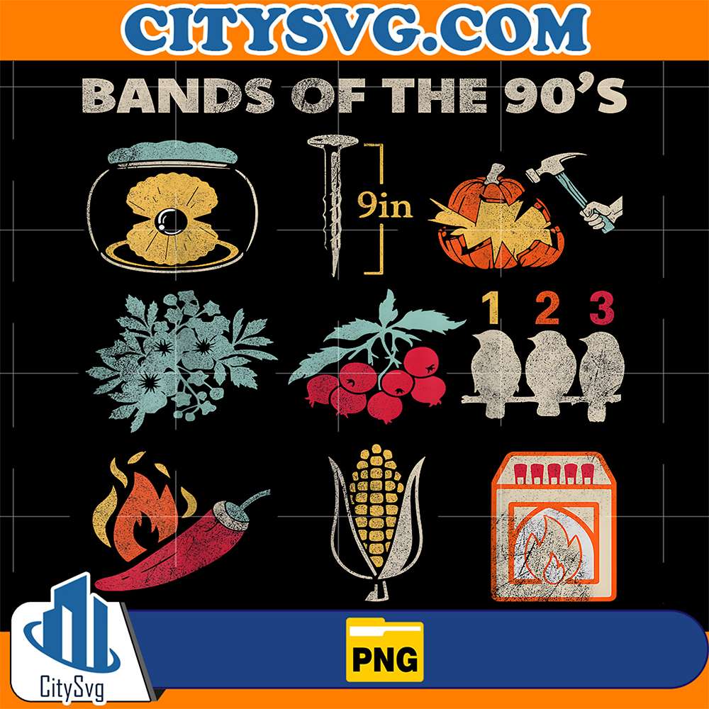 Retro-Popular-Music-Bands-of-The-90's-Rock-Png