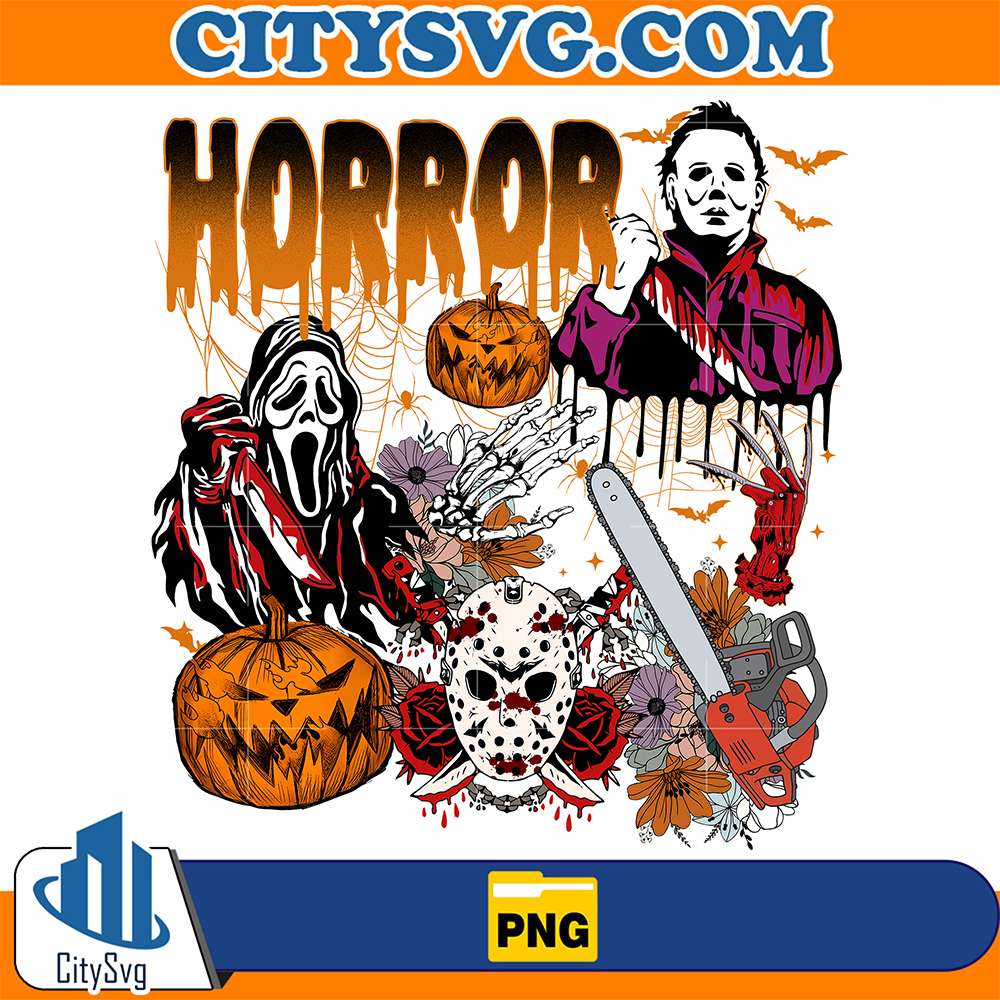 Retro-Spooky-Season-Horror-Halloween-Characters-Png