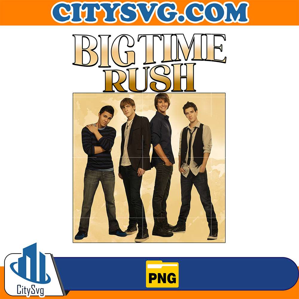 Retro-Vintage-Big-Time-Rush-Bootleg-Png