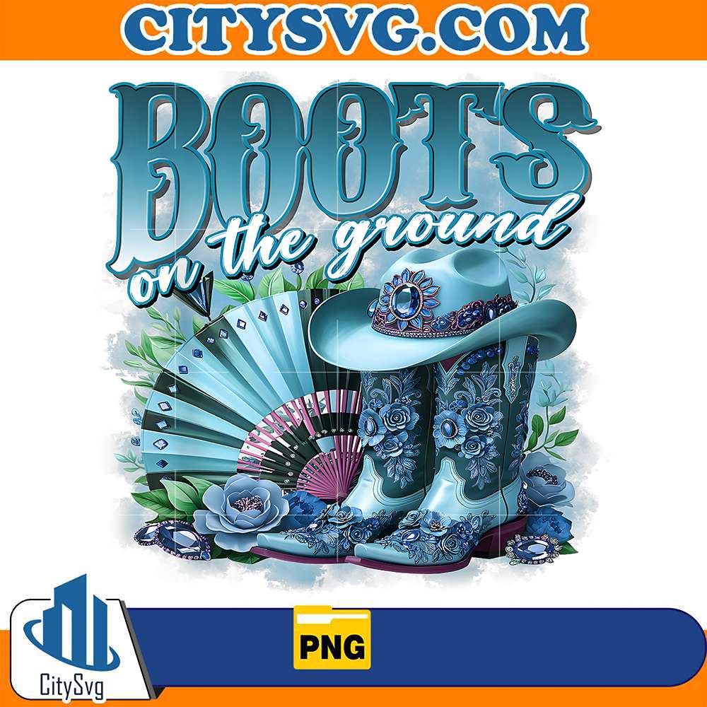 Retro-Western-Cowgirl-Cowboy-Linedance-Boots-On-Da-Ground-Png