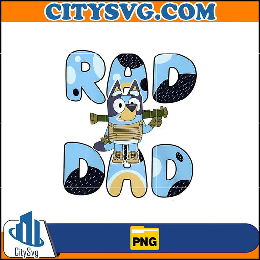 Retro90sBlueyBanditRadDadPng