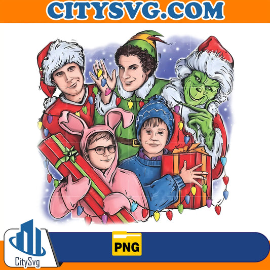 RetroChristmasFriendsMoviePng