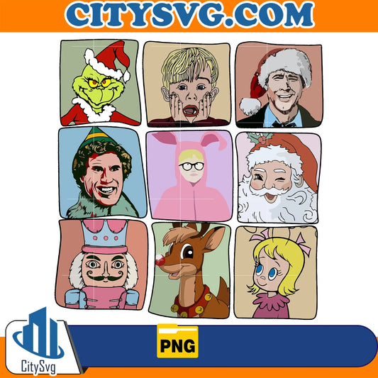 RetroChristmasMovieCharactersPng