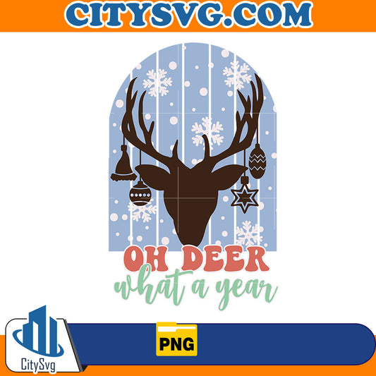 Oh Deer what a year Png CitySvg