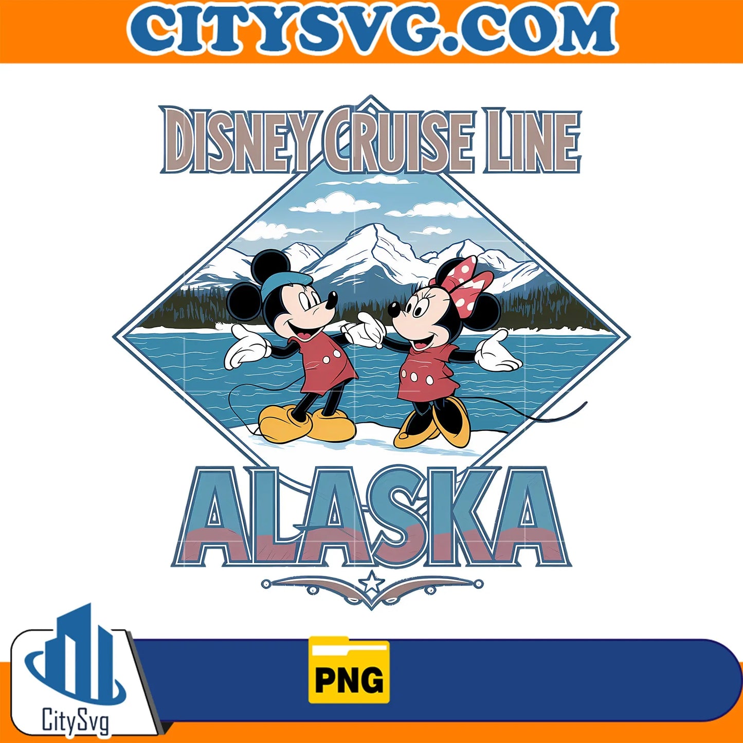 RetroDisneyCruiseLineAlaskaTripPng