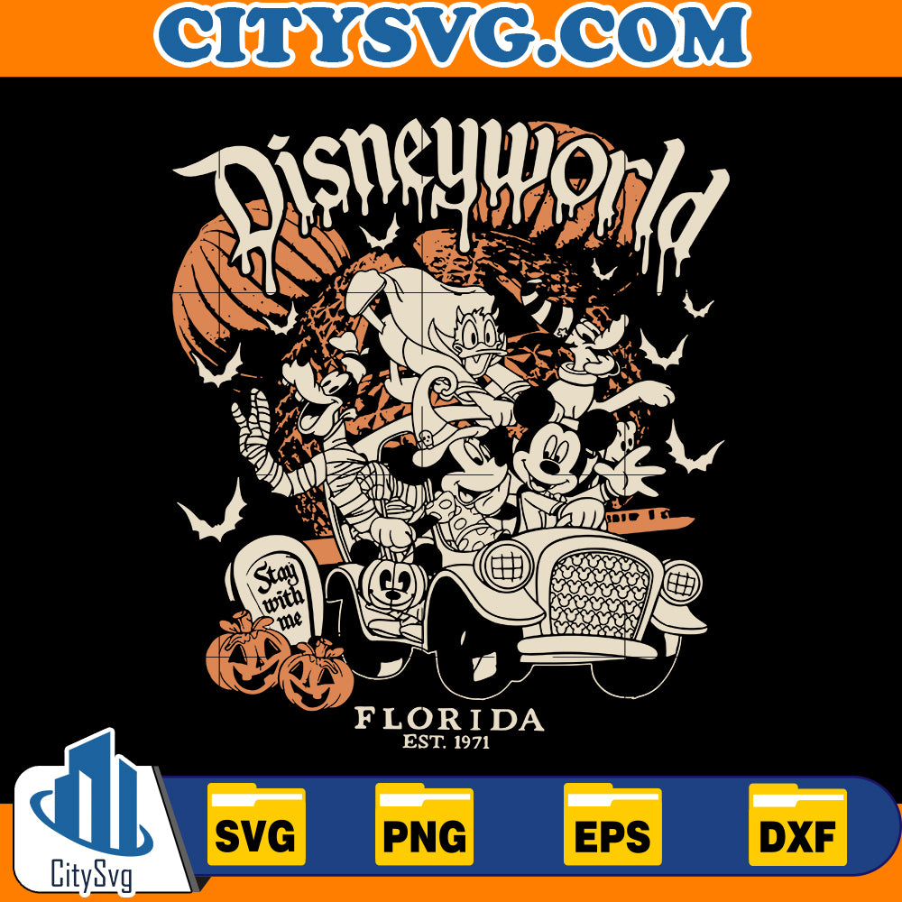 Retro Disneyworld Est.1971 Halloween Svg